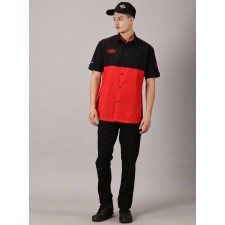 POLOKOŠILE (TRIČKO S LÍMEČKEM) ČERNO-ČERVENÉ - JAWA - (UNISEX)